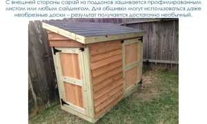 Дровник из паллетов своими руками