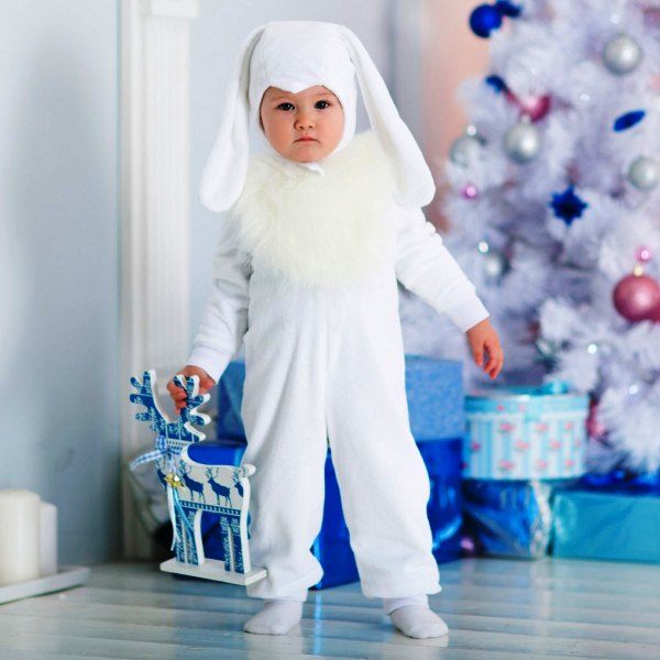 Новогодний костюм зайчика фото