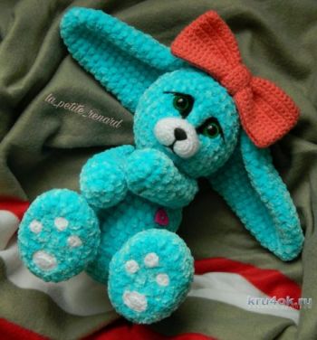 Плюшевая Фенечка, вязаная игрушка крючком